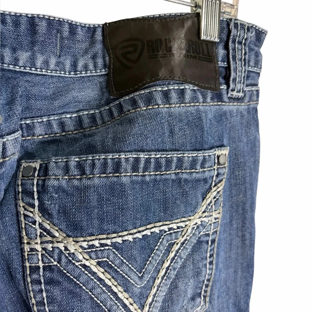Rock and Roll Cowboy Relaxed Fit Pistol Straight Bootcut Jeans
